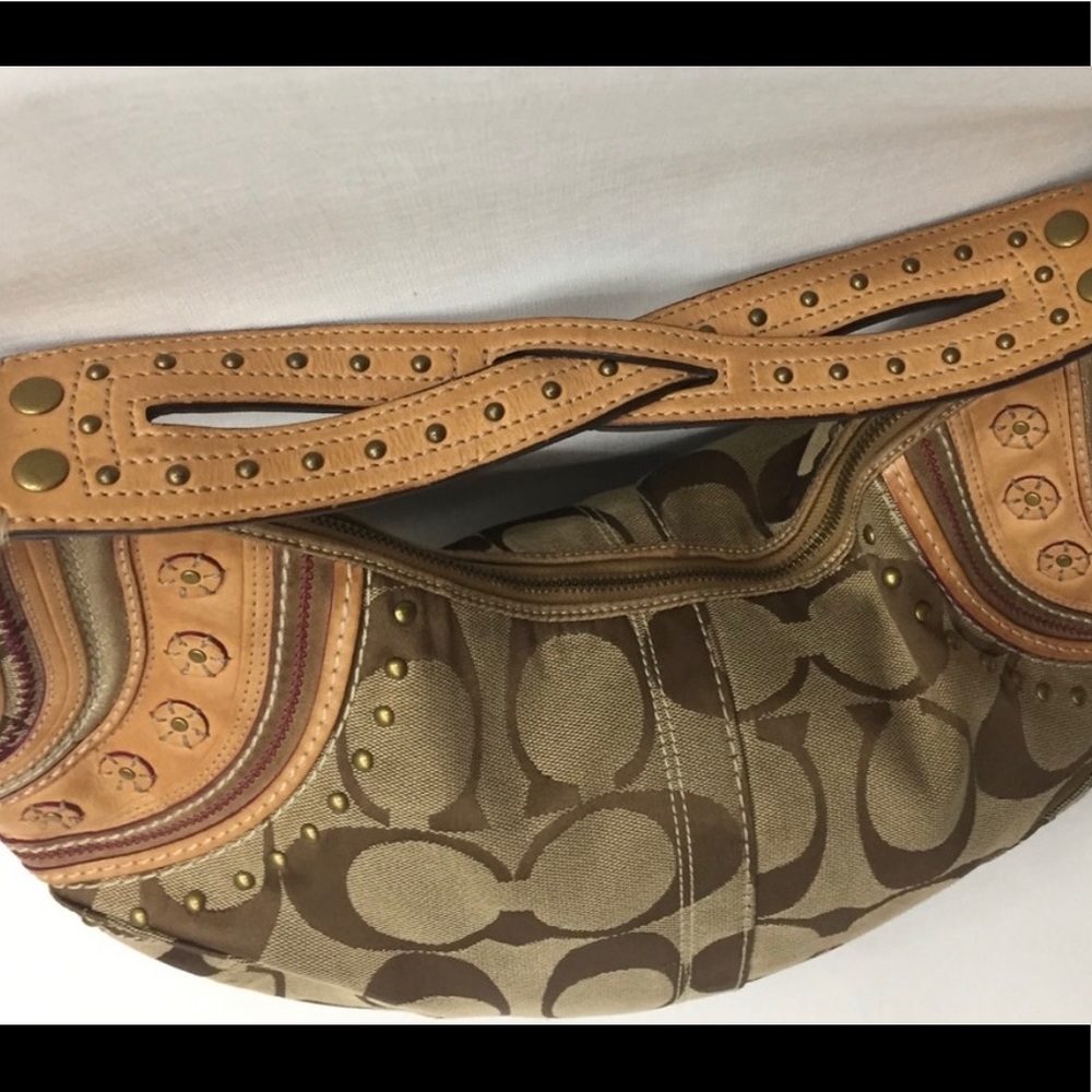 Coach Multicolor Signature Hobo Bag - Picture 8 of 9